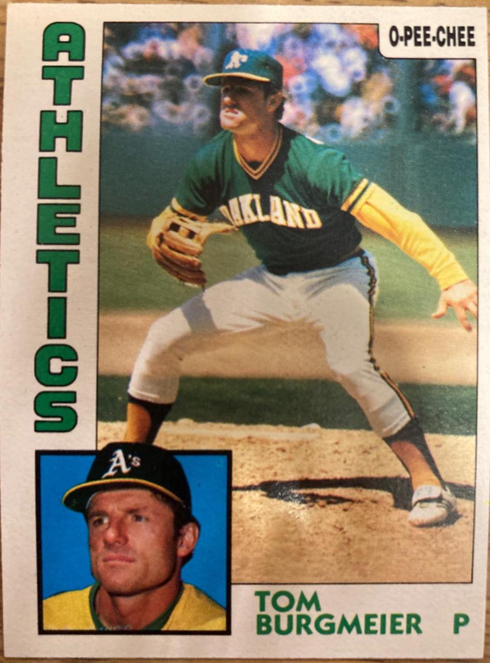 Tom Burgmeier #33 Baseball Cards 1984 O Pee Chee