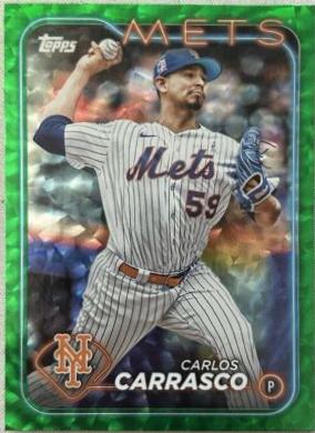 Carlos Carrasco [Green Foil] (2024 Topps)