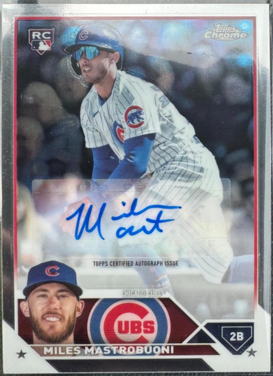 Miles Mastrobuoni #AC-MMA Baseball Cards 2023 Topps Chrome Update Autographs