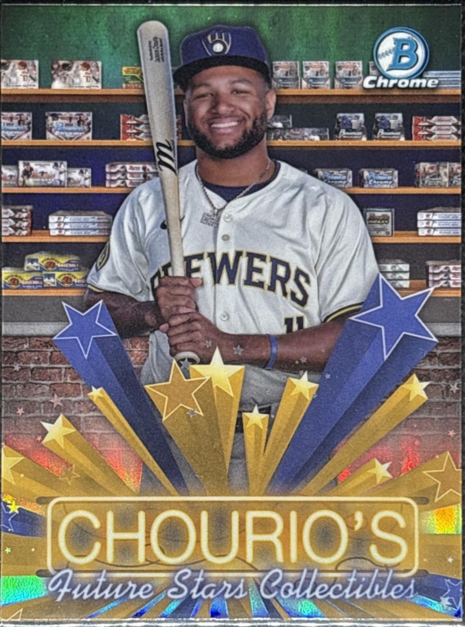 Jackson Chourio #HS-3 Baseball Cards 2025 Bowman Hobby Stars