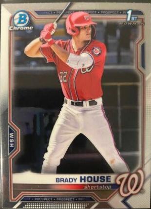 Brady House #BDC-186 Baseball Cards 2021 Bowman Draft Chrome