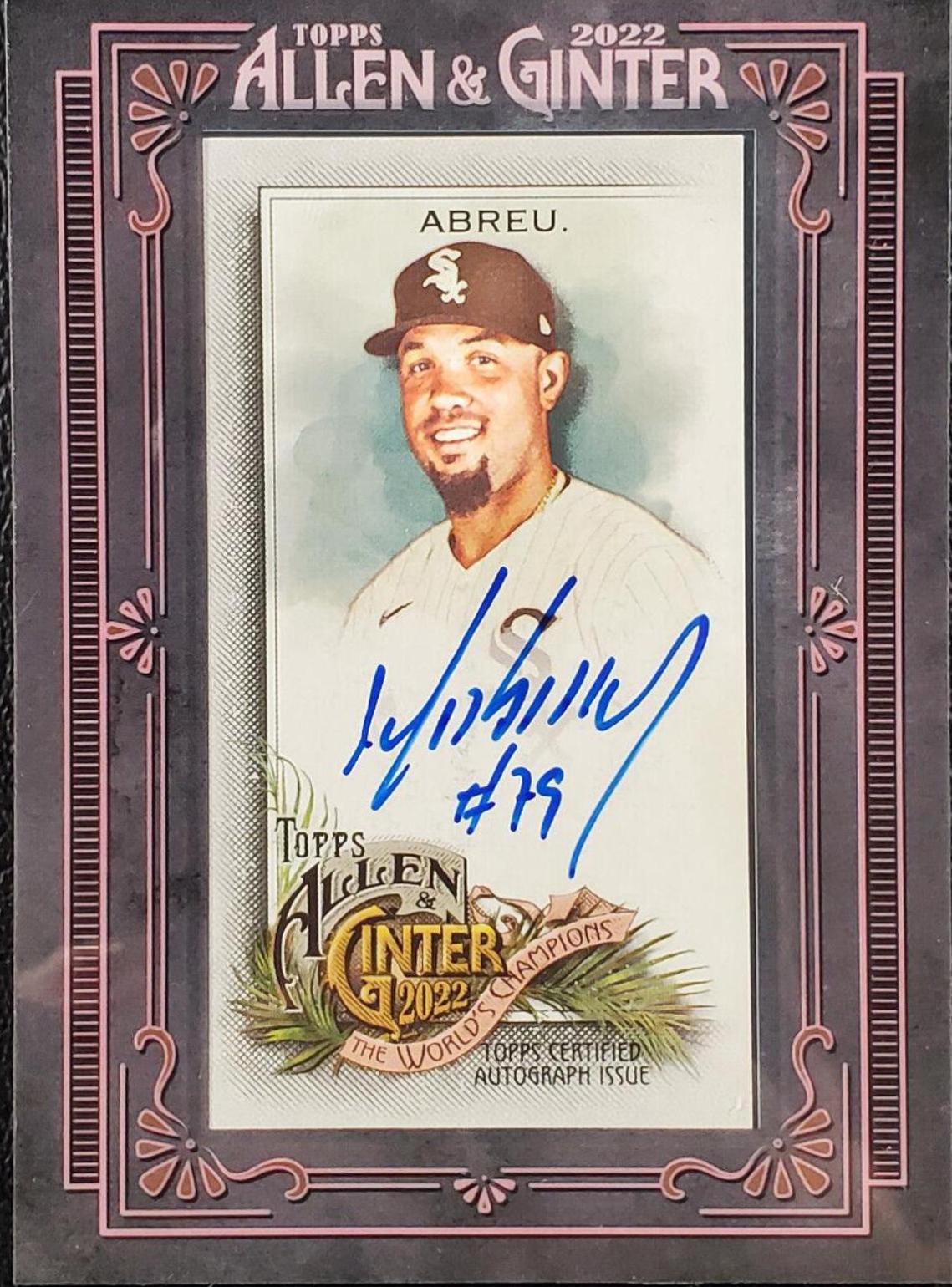 Jose Abreu #MA-JAB 2022 Topps Allen & Ginter Mini Autographs Baseball