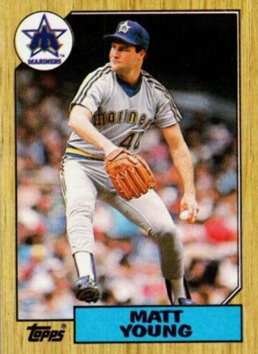 Matt Young #19 Baseball Cards 1987 Topps