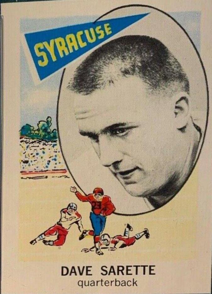Dave Sarette #122 Football Cards 1961 NU Card