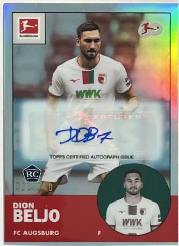 Dion Beljo #TANA-DB Soccer Cards 2023 Topps Chrome Bundesliga 1963 Autograph