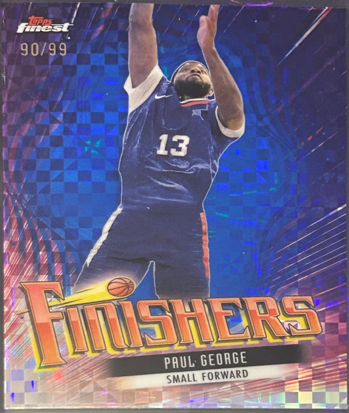 Paul George [Blue Checkerboard Refractor] #F-8
