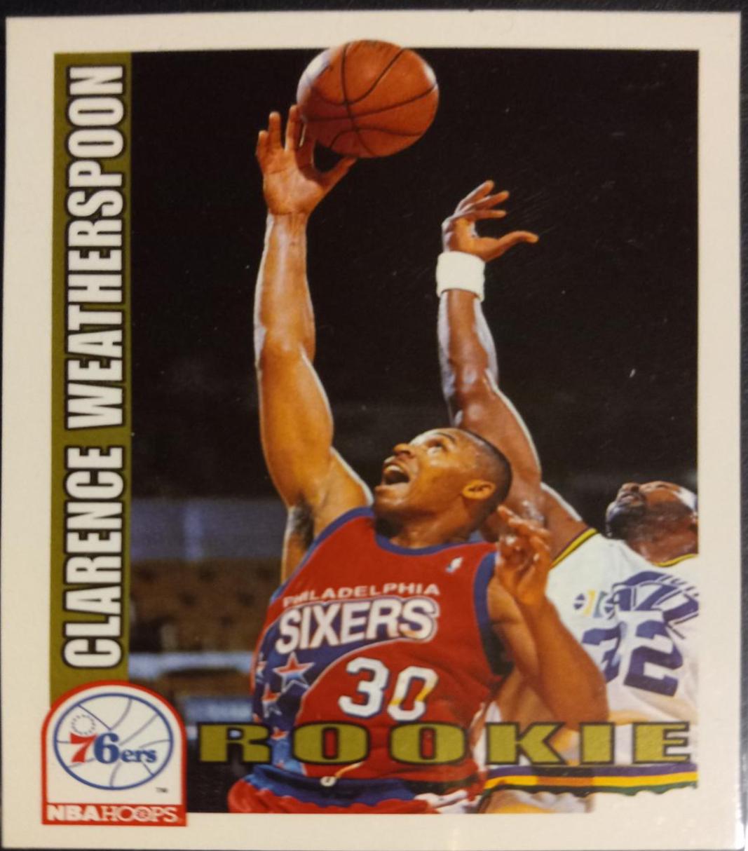 Clarence Weatherspoon #449 Basketball Cards 1992 Hoops