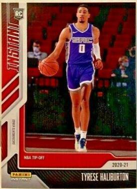 Tyrese Haliburton #9 Basketball Cards 2020 Panini Instant