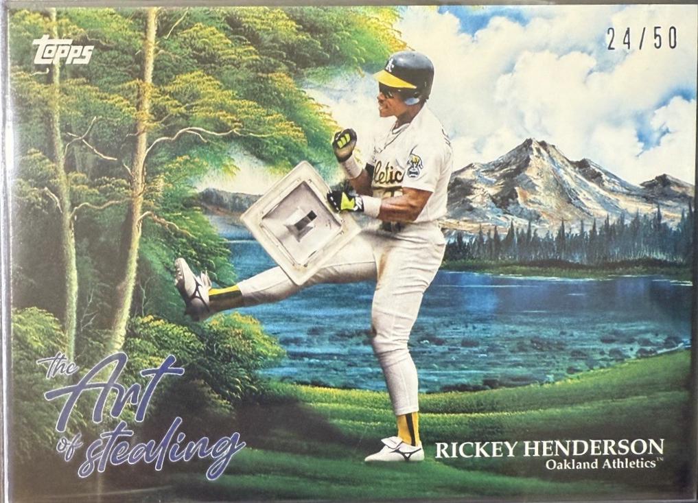 Rickey Henderson [Prussian Blue] #AOS-2