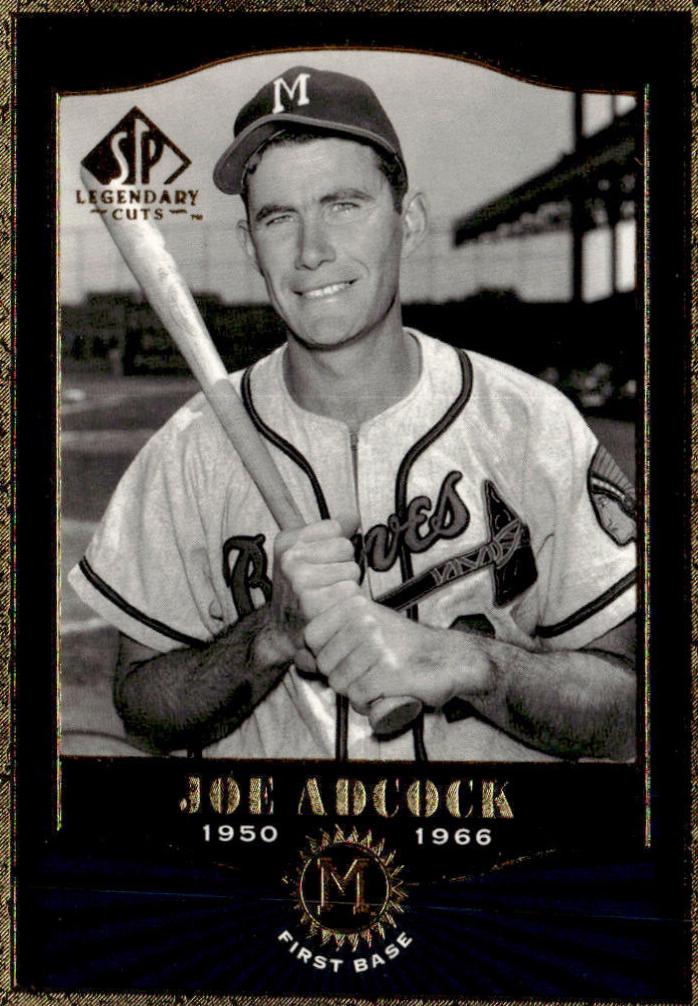 Joe Adcock #8 2001 SP Legendary Cuts Baseball