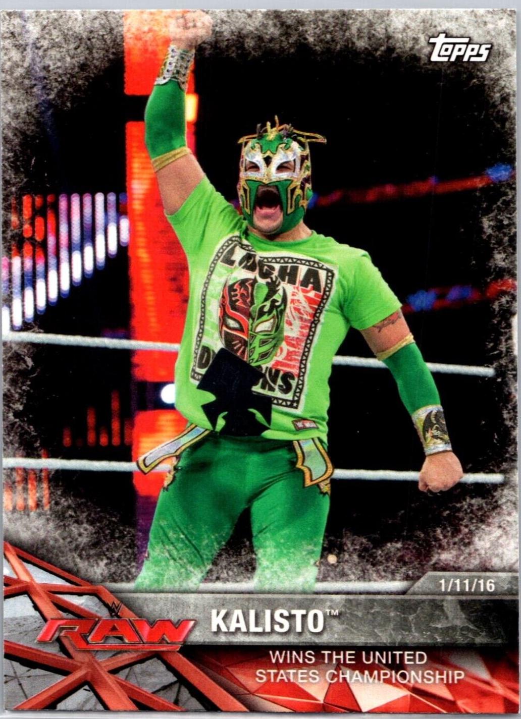 Kalisto #6 Wrestling Cards 2017 Topps WWE Road To Wrestlemania