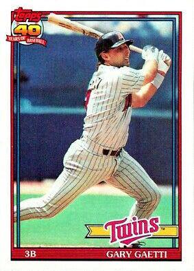 Gary Gaetti #430 Baseball Cards 1991 Topps