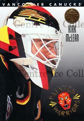 Kirk Mclean #3 Hockey Cards 1993 Leaf Painted Warriors