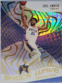 Joel Embiid #7 Basketball Cards 2020 Panini Revolution Shockwave