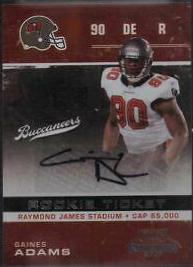 Gaines Adams #151 2007 Playoff Contenders Football