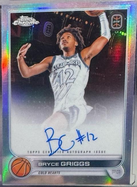 Bryce Griggs #CA-BG1 Basketball Cards 2022 Topps Chrome Overtime Elite Autographs