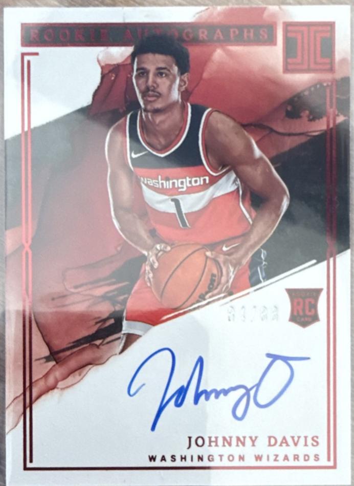 Johnny Davis #RA-JDV 2022 Panini Impeccable Rookie Autograph Basketball