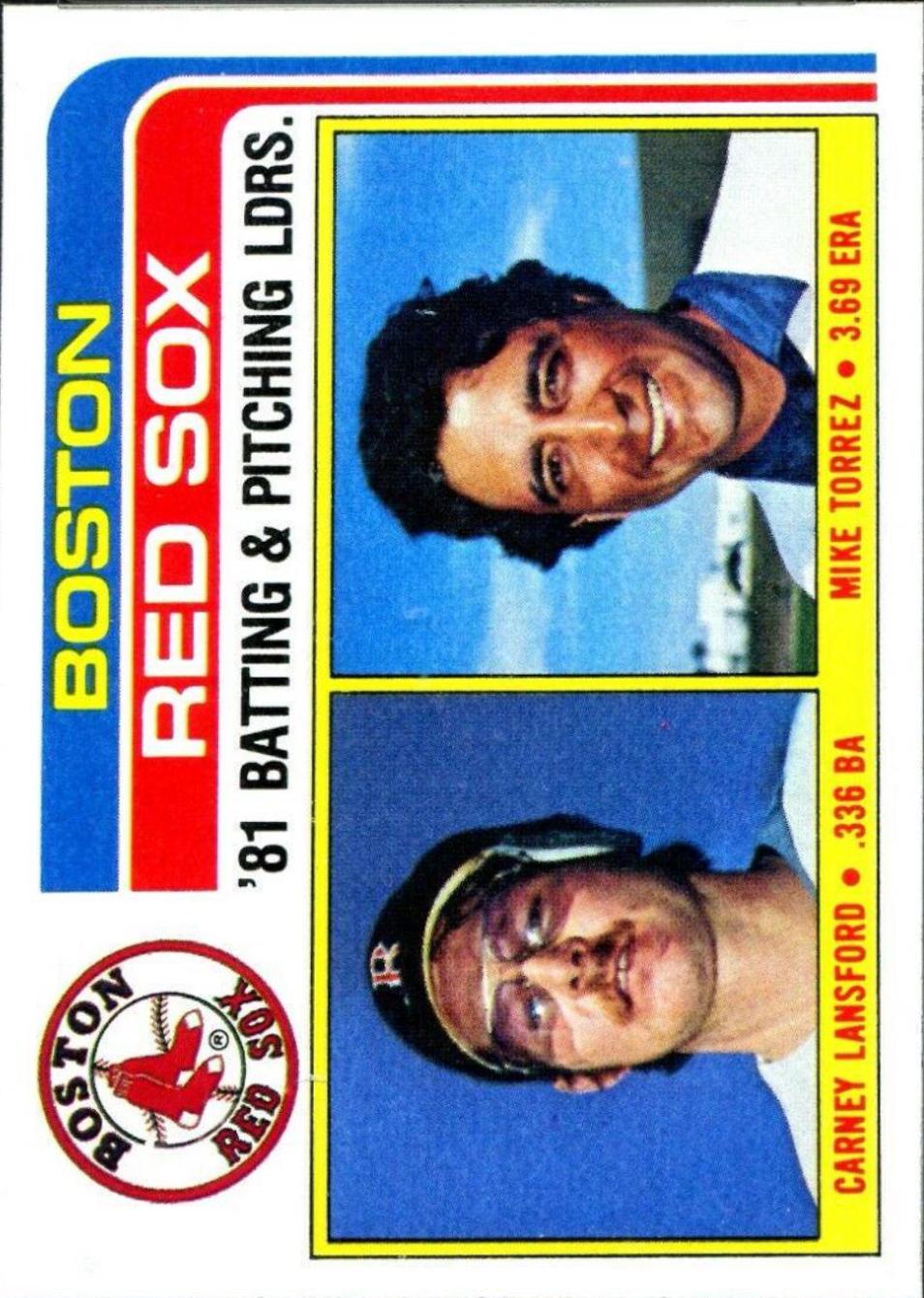 Red Sox Leaders #786 Baseball Cards 1982 Topps