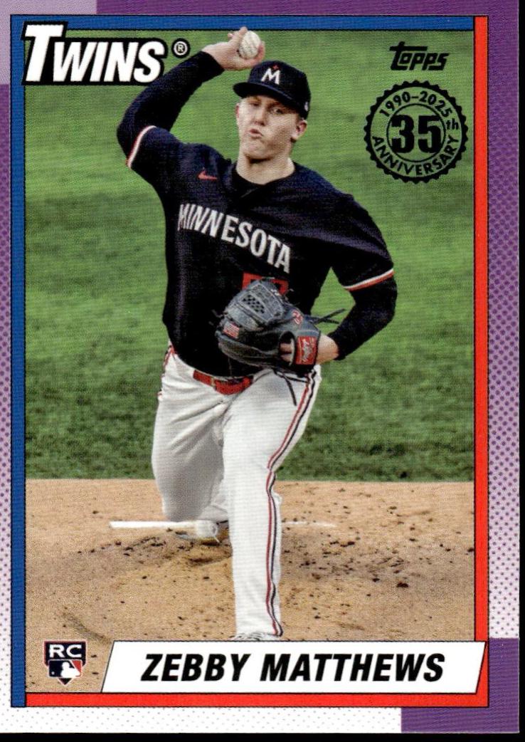 Zebby Matthews #T90-74 Baseball Cards 2025 Topps 1990