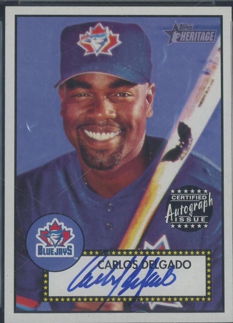 Carlos Delgado #THACD 2001 Topps Heritage Autographs Baseball