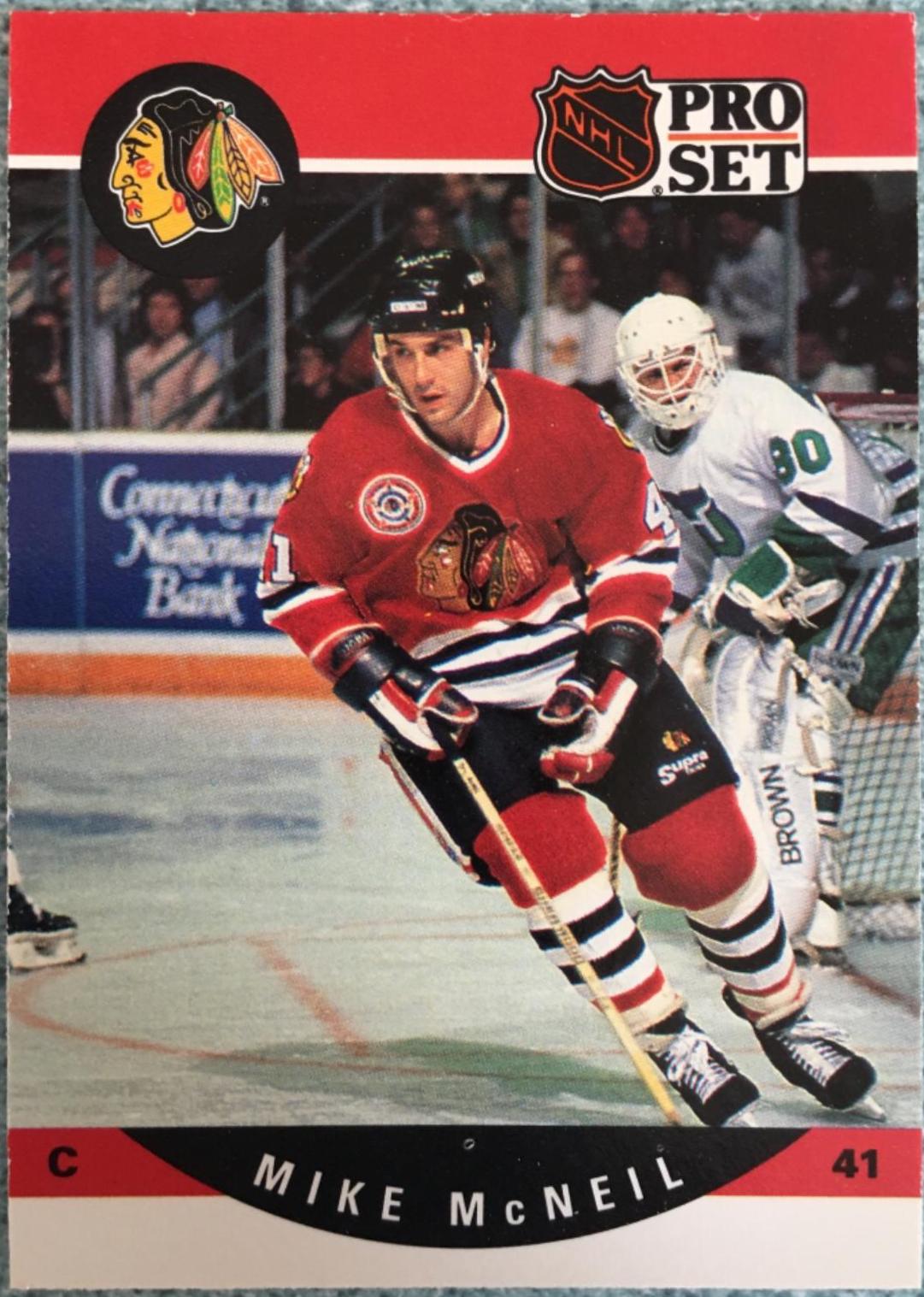 Mike McNeil #600 Hockey Cards 1990 Pro Set