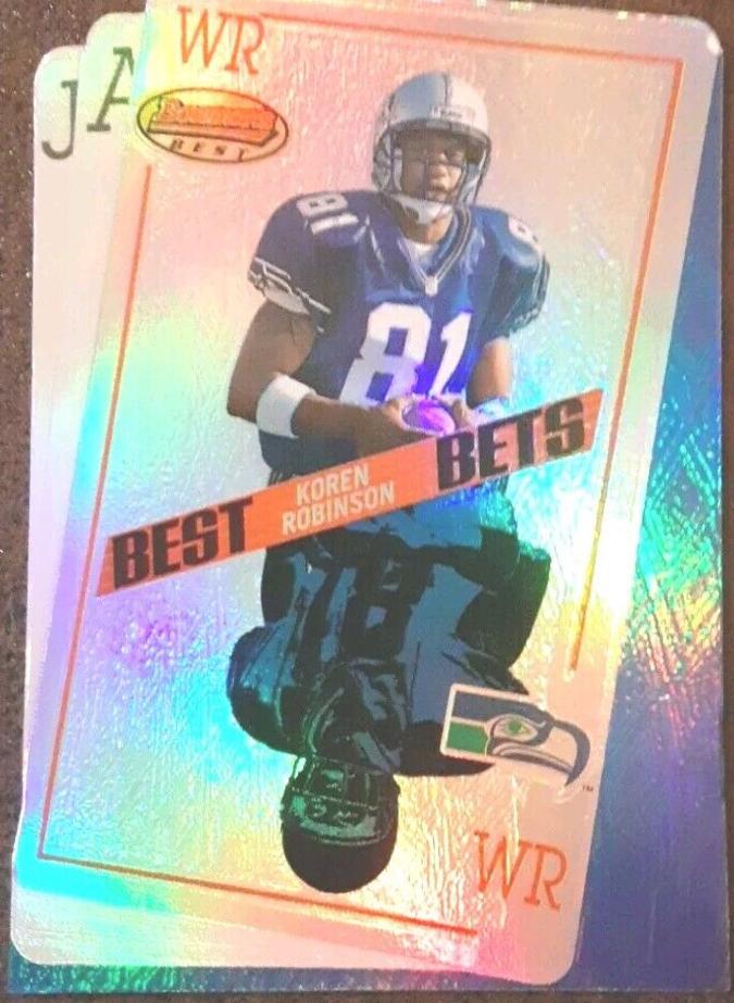 Koren Robinson #BB6 Football Cards 2001 Bowman's Best Bets