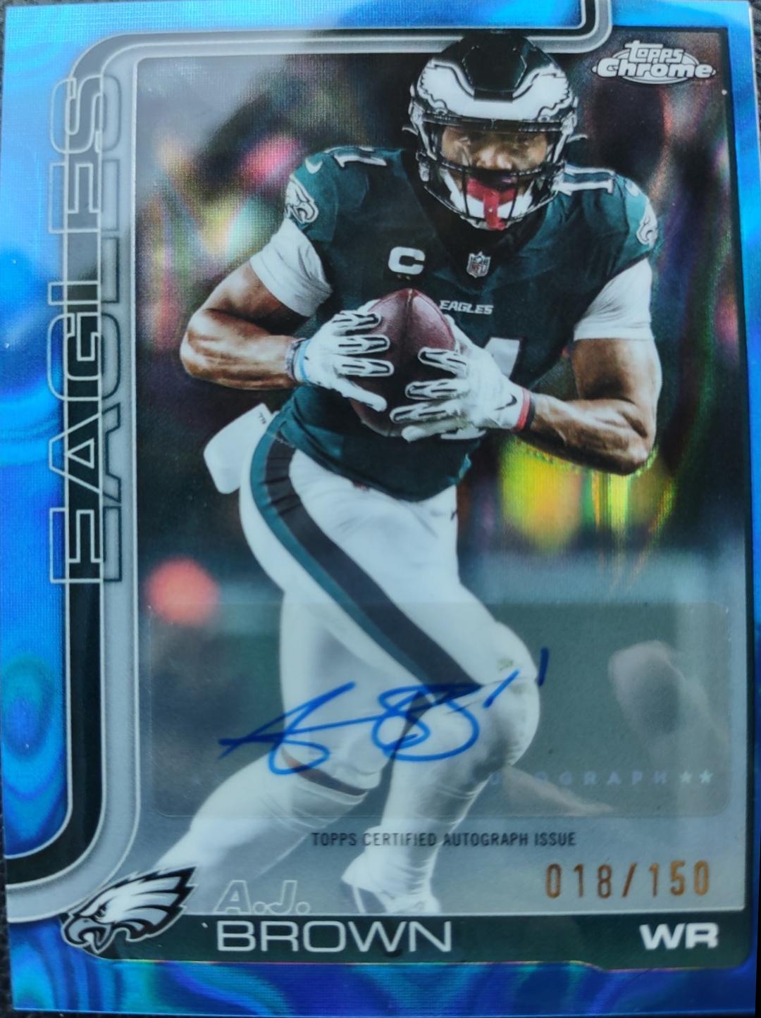 A.J. Brown [Blue Lava Refractor] #BA-AB
