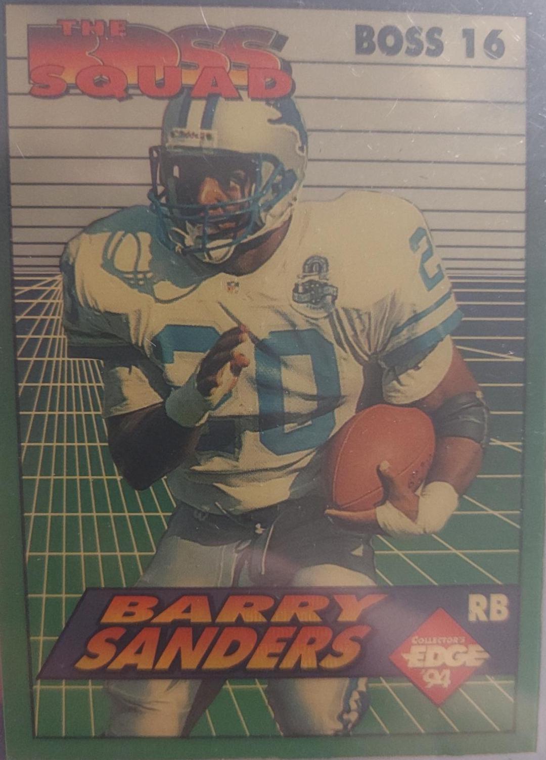 Barry Sanders #BOSS 16 Football Cards 1994 Collector's Edge