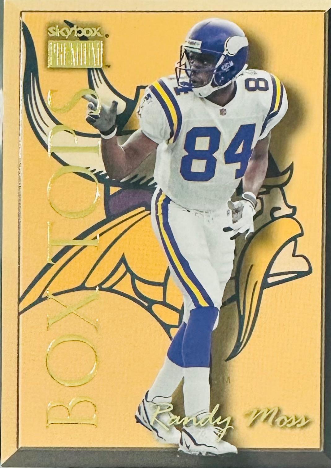 Randy Moss #15BT Football Cards 1999 Skybox Premium Box Tops