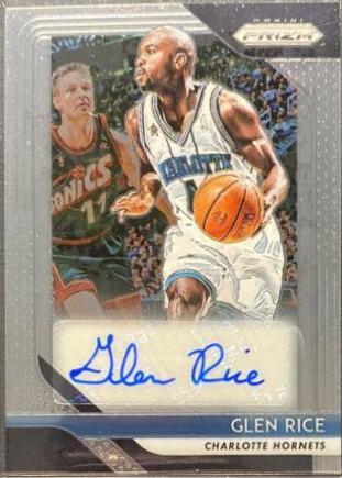Glen Rice #GRC Basketball Cards 2018 Panini Prizm Signatures