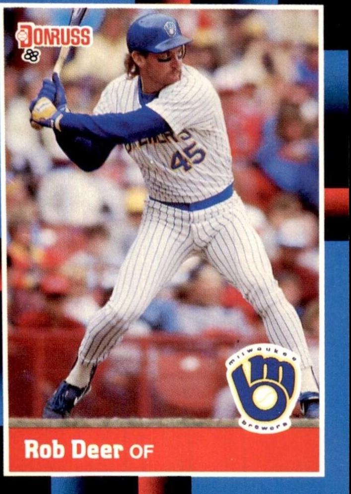 Rob Deer #274 Baseball Cards 1988 Donruss