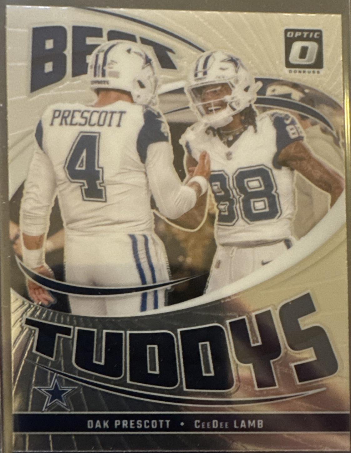CeeDee Lamb / Dak Prescott #3 Football Cards 2024 Panini Donruss Optic Best Tuddys