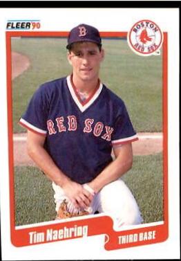 Tim Naehring #U-73 Baseball Cards 1990 Fleer Update