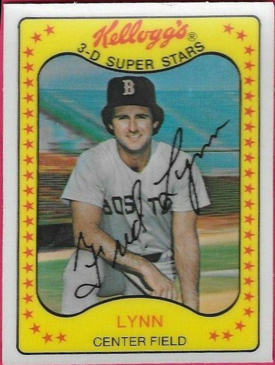 Fred Lynn #40 Baseball Cards 1981 Kellogg's