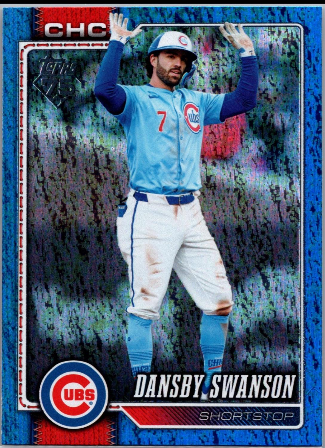 2026 Topps Series 2 Dansby Swanson [Holo Foil Blue] #550 card