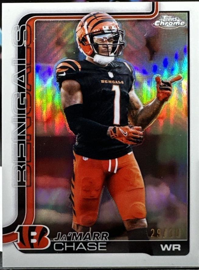 Ja'Marr Chase [White Refractor] #58