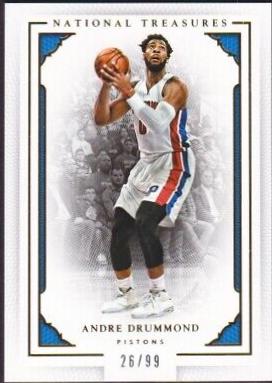 Andre Drummond #7 Basketball Cards 2015 Panini National Treasures