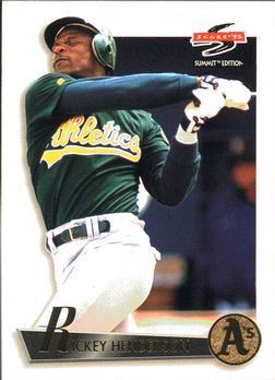 Rickey Henderson #54 Baseball Cards 1995 Summit