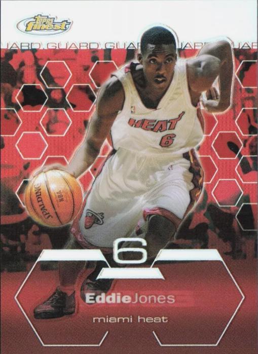 Eddie Jones #54 Basketball Cards 2002 Finest