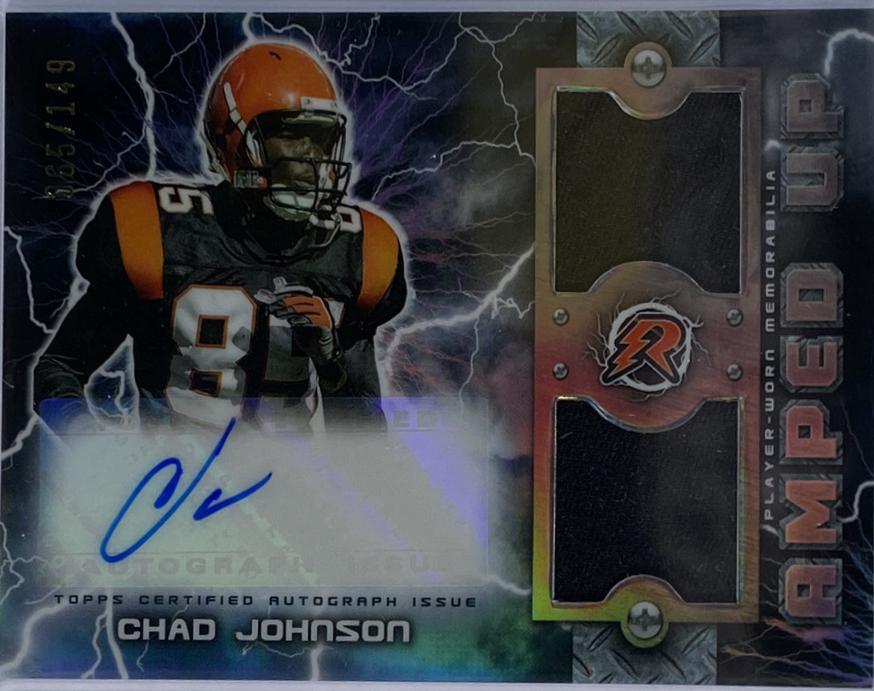 Chad Johnson #RAUPA-CJ Football Cards 2023 Topps Composite Resurgence Amped Up Swatch Autograph