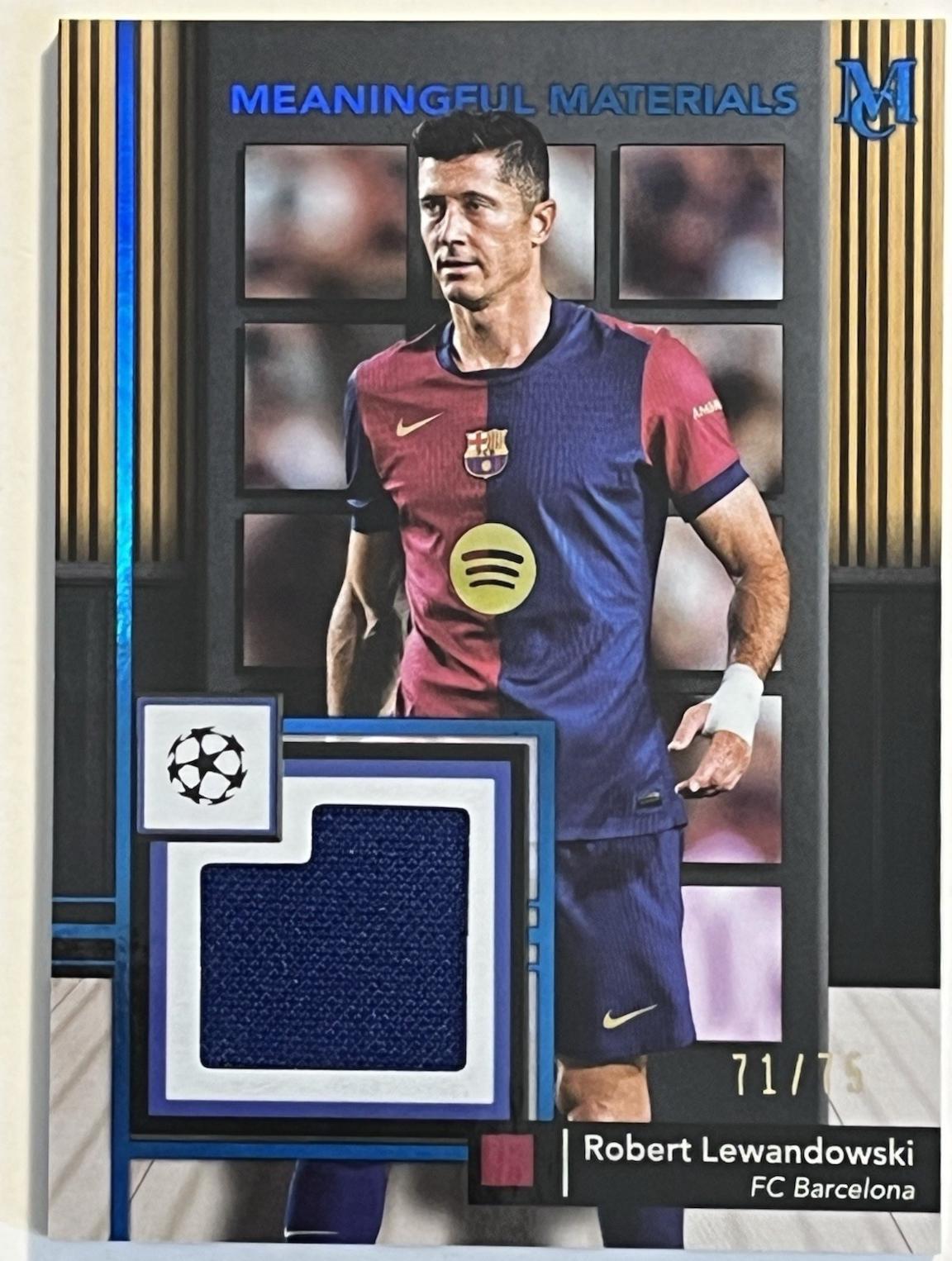 Robert Lewandowski [Sapphire] #MMSR-RL Prices | 2024 Topps Museum UEFA ...