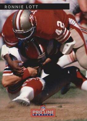 Ronnie Lott #1 Football Cards 1992 Pro Line Profiles