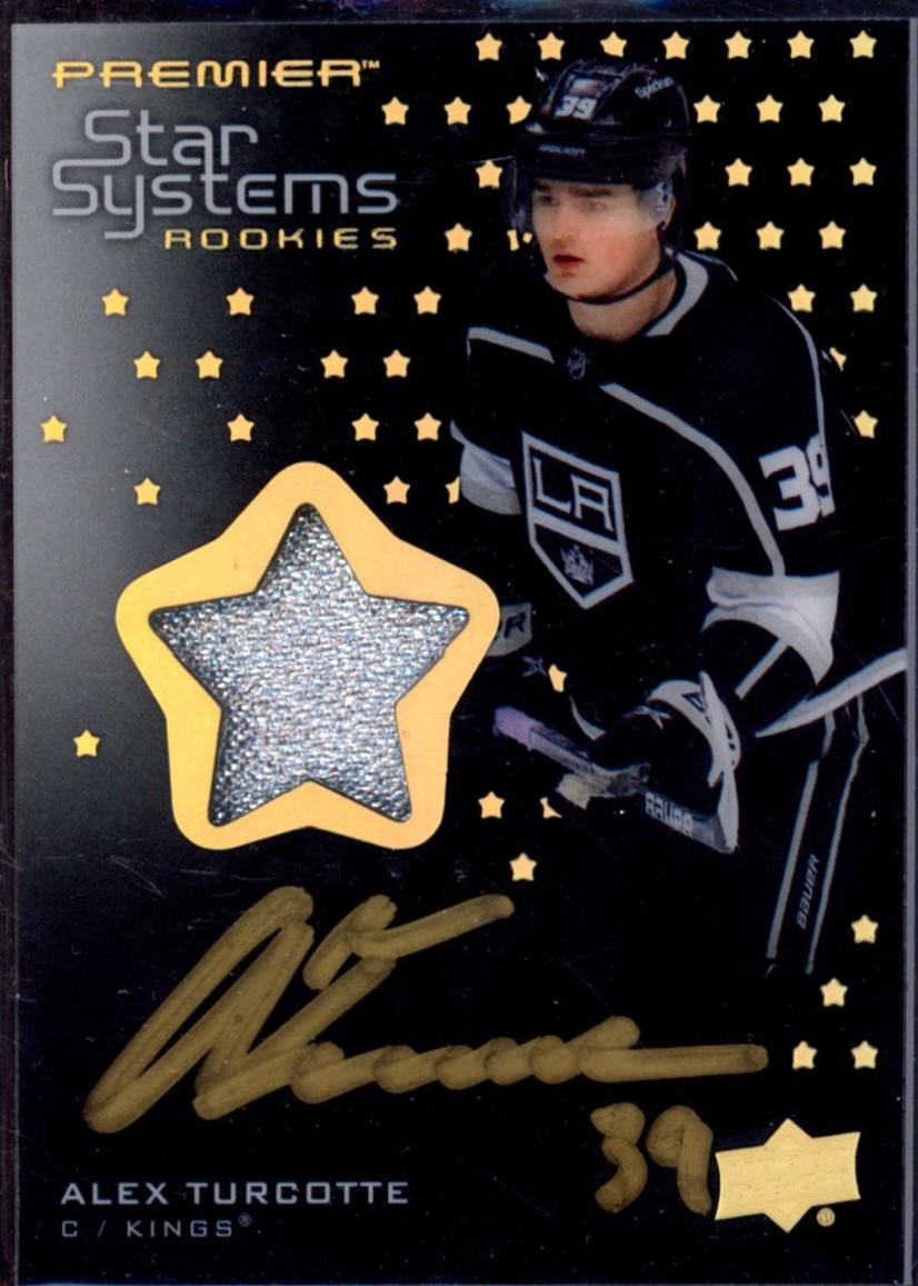 Alex Turcotte #SSR-AT 2021 Upper Deck Premier Star Systems Rookies Auto Patch Hockey