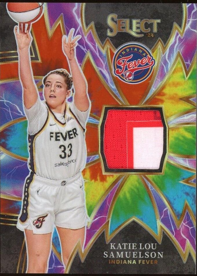 Katie Lou Samuelson [Tie-Dye Prizm] #13 Basketball Cards 2024 Panini Select WNBA Sparks