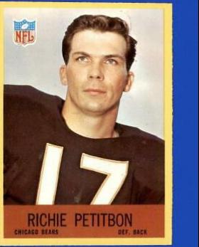 Richie Petitbon #33 Football Cards 1967 Philadelphia