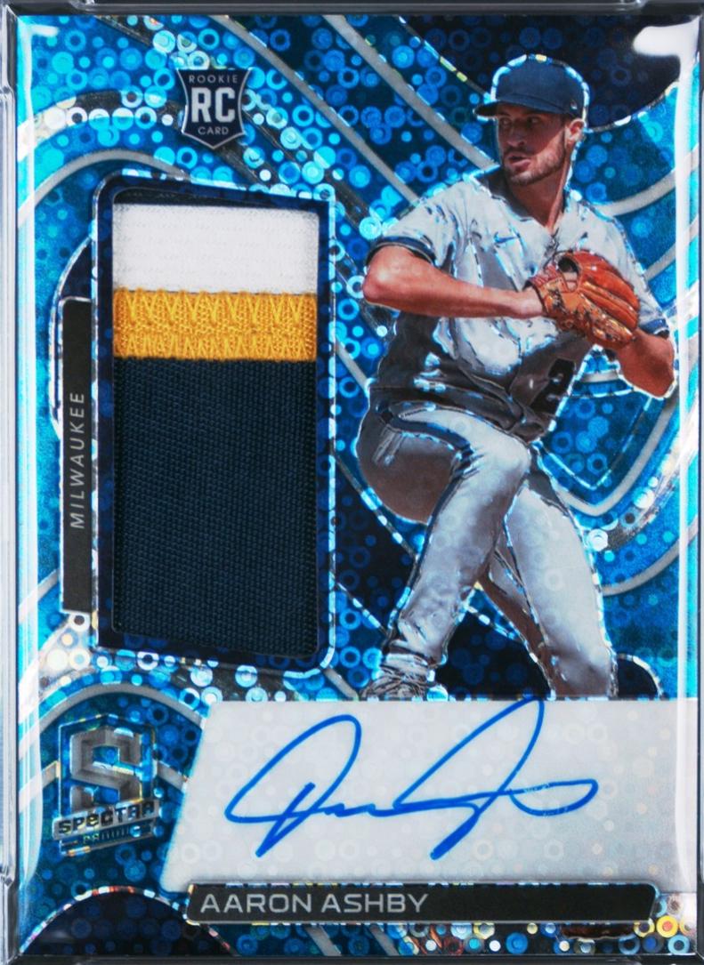 Aaron Ashby [Jersey Autograph Neon Blue] #106