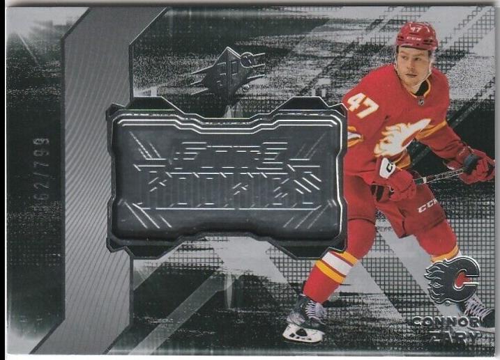 Connor Zary #F-10 Hockey Cards 2023 SPx Finite Rookies
