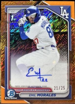 Emil Morales [Shimmer Orange Refractor] #CPA-EM
