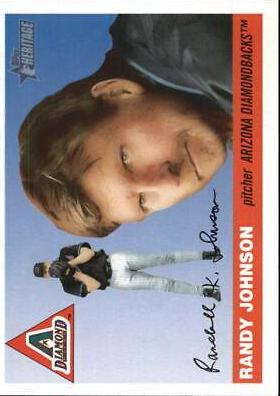 Randy Johnson #20 Baseball Cards 2004 Topps Heritage