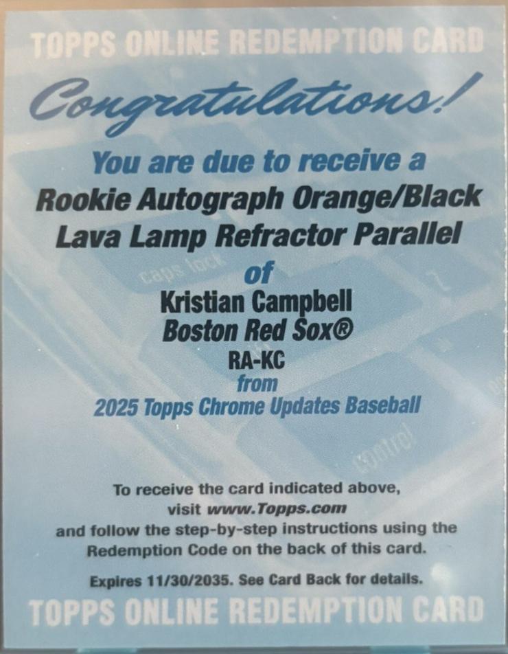 Kristian Campbell [Orange Black] #RA-KC